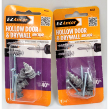 Lot of 2 E-Z Ancor 40-lb 3/8-in x 1-1/4-in Drywall Anchors with Screws (4-Pack) - £6.32 GBP