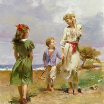 An item in the Art category: Pino "Seaside Retreat" Limited Ed. Hand S/# Giclee on Canvas pcoa ed. 500 12x12