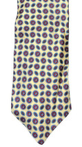 Windsor The Rack Mens Pale Yellow Multicolor Circle Dot Silk Neck Tie Necktie - $4.94