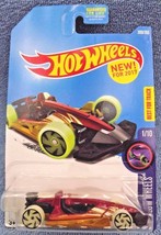 2017 Hot Wheels #309 HW Glow Wheels 1/10 TRACK HAMMER Red w/White Whls Blk RA Sp - £5.77 GBP