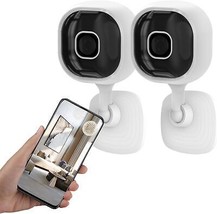Mini Security Camera Outdoor Indoor with Audio Home Surveillance Camera ... - £41.31 GBP