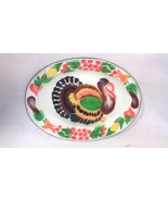 Vintage Mid-Century Enameled Turkey Platter - £23.15 GBP