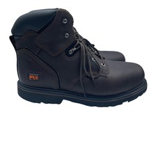 Timberland Pro Pit Boss 6in Steel Safety Toe Work Boots Brown Leather Mens 15 - £100.52 GBP