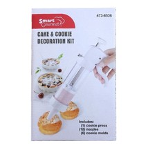 Smart Gourmet Cake and Cookie Decoration Kit, 12 nozzles, 6 cookie molds... - £3.91 GBP