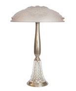 Art Deco Desk Lamp "SILVER SHADOW" Table Lamp Light - $717.36