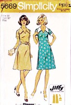 Misses&#39; Slimming DRESS &amp; Belt Vintage 1973 Simplicity Pattern 5669 Size 14 UNCUT - £15.69 GBP