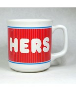 1980s &quot;Hers&quot; Coffee Mug Vintage SWIB Made in Korea Retro Home Decor Gift... - £7.62 GBP