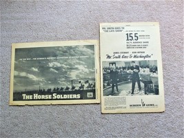 The Horse Soldiers/Mr.Smith Goes to Washington 2 Pages Movie Ads Variety 1959.   - £22.50 GBP
