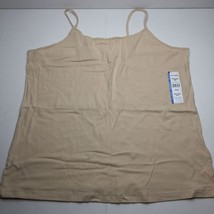 Time and True Women&#39;s Beige Fitted Cami Scoop Neck Tank Top Size 3XL 22 3XG - £11.96 GBP