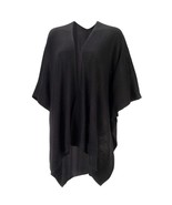 Black Lindsey Wrap Shawl Ruana - $658.58 MXN