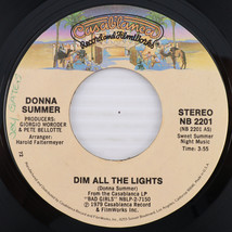 Donna Summer – Dim All The Lights / There Will Alwaya Be You 45 rpm Vinyl Record - £4.02 GBP