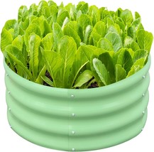 Snugniture 2X2X1Ft Round Galvanized Raised Garden Bed Kit Outdoor, Metal... - $32.99
