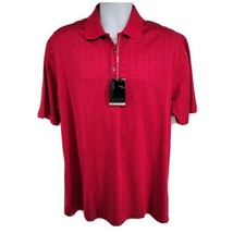 Nike Golf Tiger Woods Collection Polo Fit Dry Red Shirt Size L - £55.38 GBP