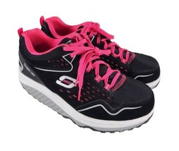 Skechers Women’s Shape Ups Memory Foam Shoes 57002 BKHP Black Pink Size 7 - £43.02 GBP