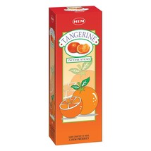 HEM Tangerine Incense Stick Pack of 6 Agarbatti for Puja, Freshness &amp;Meditation - £10.17 GBP