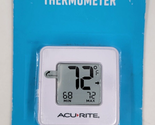 Acurite White Digital Indoor Thermometer Compact Display Magnet Mountable - £9.48 GBP
