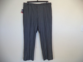 Men&#39;s Mid Gray Stafford Flat Front Dress Pants. 42 X 32. 65% Polyester/ ... - $37.95 CAD