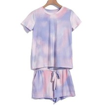 Tie-dye Top &amp; Shorts Lounge Set X LARGE (1123) - £15.82 GBP