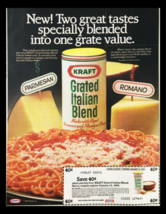 1984 Kraft Grated Italian Blend Cheese Circular Coupon Advertisement - £14.85 GBP