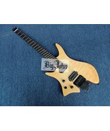 lefthand haedless electric guitar natural color fan fret rosewood finger... - $5,511.19 MXN