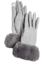 New Marcus Adler Gray Jersey Fur Women Gloves All Sizes - £34.73 GBP