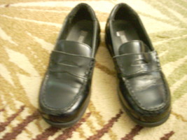 boys dress shoes Kenneth Cole loafers size 1.5 medium width black - £31.96 GBP