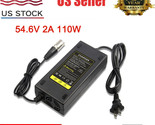 Electric Bike 13S 48V Lithium Battery Charger 3 Pin Xlr Plug 54.6V 2A Ad... - $36.99