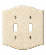 Creative Accents Honey Vinyl Bonded Steel - 2 Toggle Wallplate 9VHN102 - $13.14 CAD
