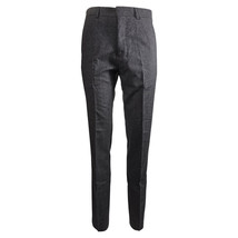 Ami Slim-Fit Trousers In Wool Men Grey Size 38 - £110.16 GBP