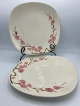  PEACH BLOSSOM by Metlox Poppytrail Set of 2 Dinner Plate S356853G2 Pink Floral  - £15.78 GBP