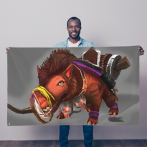 CG Art Spam The Death Mount Pig Sublimation Flag - £18.37 GBP