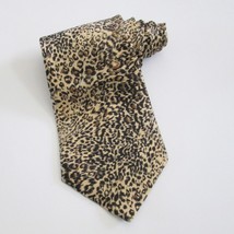 Vicoprofen Mens Tie Leopard Print Silk Necktie Big Pharma Drug Promo Item - £30.96 GBP