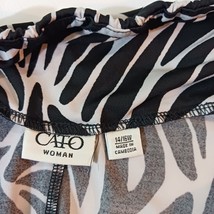 Cato RN#37080 Women's Black & White High-Low Skirt Size 14/16W image 3