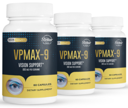 3 Pack VPMAX-9, salud de los ojos y apoyo visual-60 Cápsulas x3 - $98.99