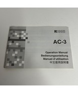 RICOH AC ADAPTER AC-3 DC 5V 1.7A 91-56426-1 Instruction Manual OEM - $12.86 CAD