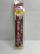 DIABLO 6 in. 8 TPI Steel Demon AMPED Carbide Reciprocating Saw Blade (2-... - $17.59