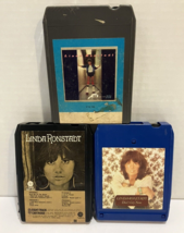 Linda Ronstadt 8 Track Tape Cartridge Lot Of 3 Don&#39;t Cry Now - Living in the USA - £11.56 GBP