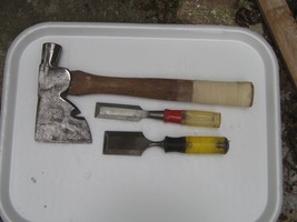 Vintage PLUMB Hatchet Axe and 2 Chisels. - £33.56 GBP