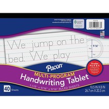 Pacon Handwriting Paper Zaner Bloser Grades Pre K K 1 1/8&quot; x 9/16&quot; x 9/16&quot;  - $314.52 MXN