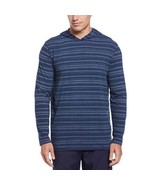 PGA Tour Men&#39;s Textured Stripe Performance Golf Hoodie Insigna Blue-Small - $34.28 CAD