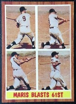 1962 Topps #313 Roger Maris Blasts 61st Reprint - MINT - NY Yankees - £1.57 GBP