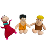 VTG 1987 Hanna-Barbera Flintstones Fred Flintsone, Barney Rubble and Din... - $21.54