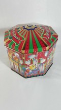 M&amp;M&#39;s Metal Tin Collector Merry-Go-Round Carousel Christmas 1997 - £4.67 GBP