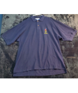 Champion Polo Shirt Mens Size XL Navy Cotton Short Casual Sleeve Logo Co... - £18.79 GBP