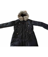 Swiss Tech Jacket Size M 8-10 Black Expedition Parka Hooded Women’s LS Z... - $54.16 CAD