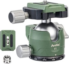Avella V1 Dslr Camera Tripod Ball Head 38Mm, 360 Degree Swivel,U-Shaped, Green - £34.36 GBP