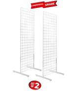 Only Hangers Commercial Grid Unit, 2&#39; x 6&#39; with Legs, White Set of 2 - $199.12