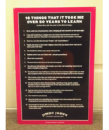 Authentic Jimmy Johns 16 THINGS Gourmet Sandwiches Tin Sign 25.5&quot;h x 17&quot;... - £79.41 GBP