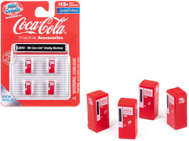1960&#39;s &quot;Coca-Cola&quot; Vending Machines Set of 4 pieces &quot;Mini Metals&quot; Series for 1/8 - £18.20 GBP