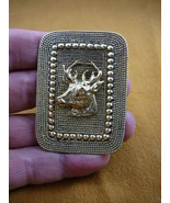 (b-deer-1) Deer buck love hunting Victorian BRASS pin pendant - $406.36 MXN